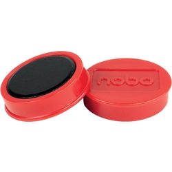 Whiteboard-Magnete Nobo 1915314 rot magnetisch