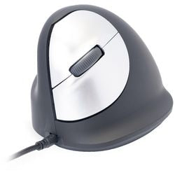 Ergonomische Maus R-Go Tools Rgohelela aus schwarzem Kunststoff