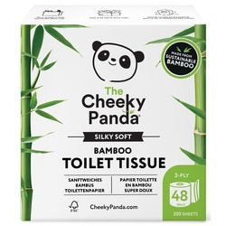 Toilettenpapier der freche Panda pftoilt48 weiß 3-lagig