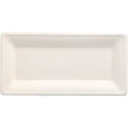 Speiseteller Papstar weiß 26 x 13 x 6,5 cm 50 Stück