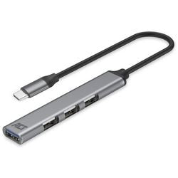 ACT-Konnektivität USB-C-Hub, 3x USB-A 2.0 und 1x USB-A 3.0