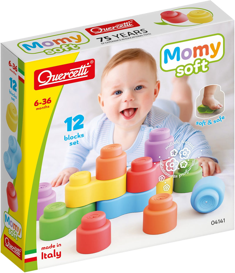 Quercetti Momy Soft Building Blocks, 12dlg.