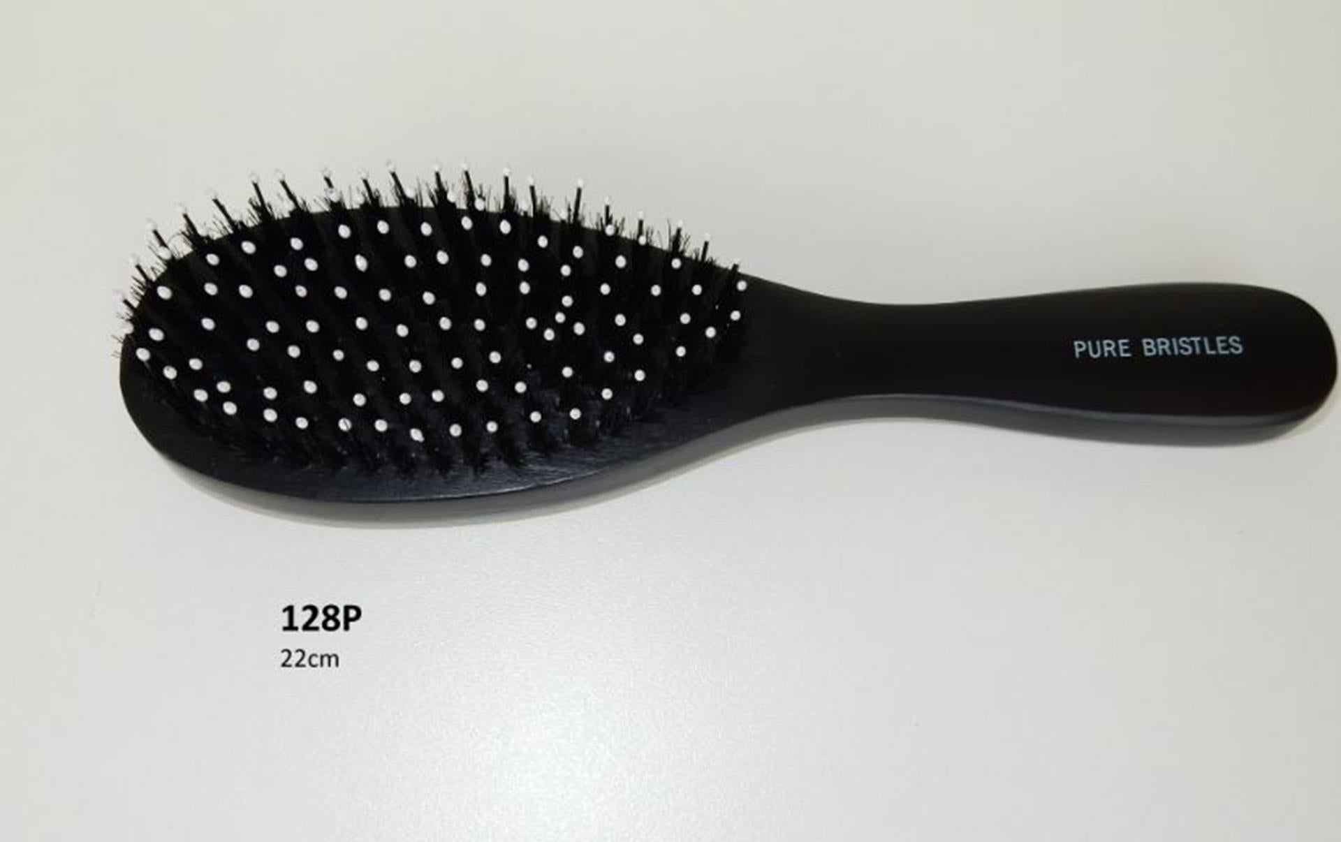 Haarbürste mit Stift schwarz 22x6cm