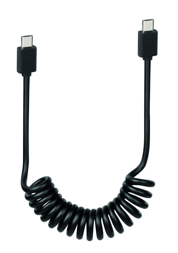 Lampa Ebike Spring Micro USB -Spiralkabel (25 T m 100 cm)