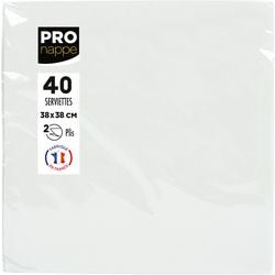 Servietten Pronappe 2-lagig weiß 19 x 19 x 7,5 cm