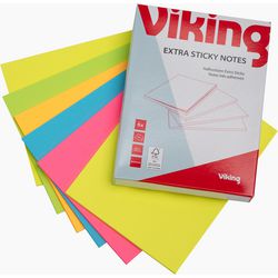 Selbstklebende Haftnotizen im Wikinger-Stil, rechteckig, Farbsortiment