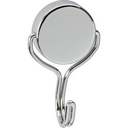 Maul Magnet rund 1 Stück 30 kg Stahl Metall Neodym mit Haken 7,7 x 4,6 x 2,8 cm silber