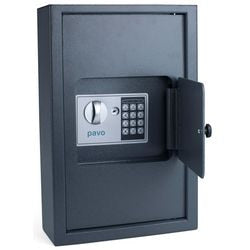 Schlüsselschrank pavo 8009022 grau elektronisches Schloss