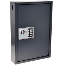 Pavo - Schlüsselkasten - Metall - 50 Haken - Schwarz