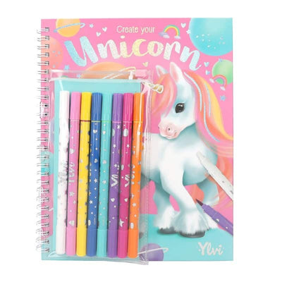 Ylvi Colorbook mit Filzstiften