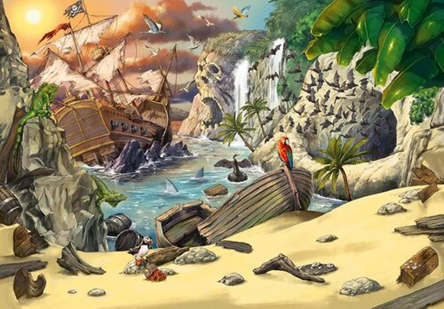 Ravensburger - Fluchtzimmer Kinder Puzzle - Piraten