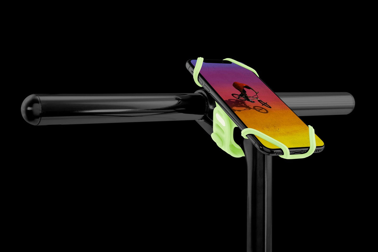 Bonecollection Smartphone-Halterung Bike Tie Pro2 leuchtet im Dunkeln