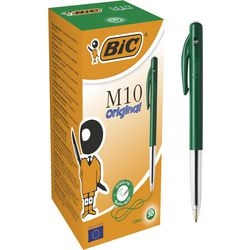 Kugelschreiber BIC M-10 mittelgrüner Druckknopf