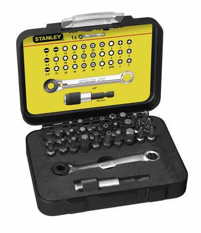 Stanley Handwerkzeug-Bit-Set Expert Pro 1 4 – Ring-Gabelschlüssel (32-teilig) – 1-13-905