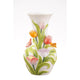 Bunte Vase mit Tulpenatmosphäre im Herrenhaus-Stil, 19 x 33,5 cm