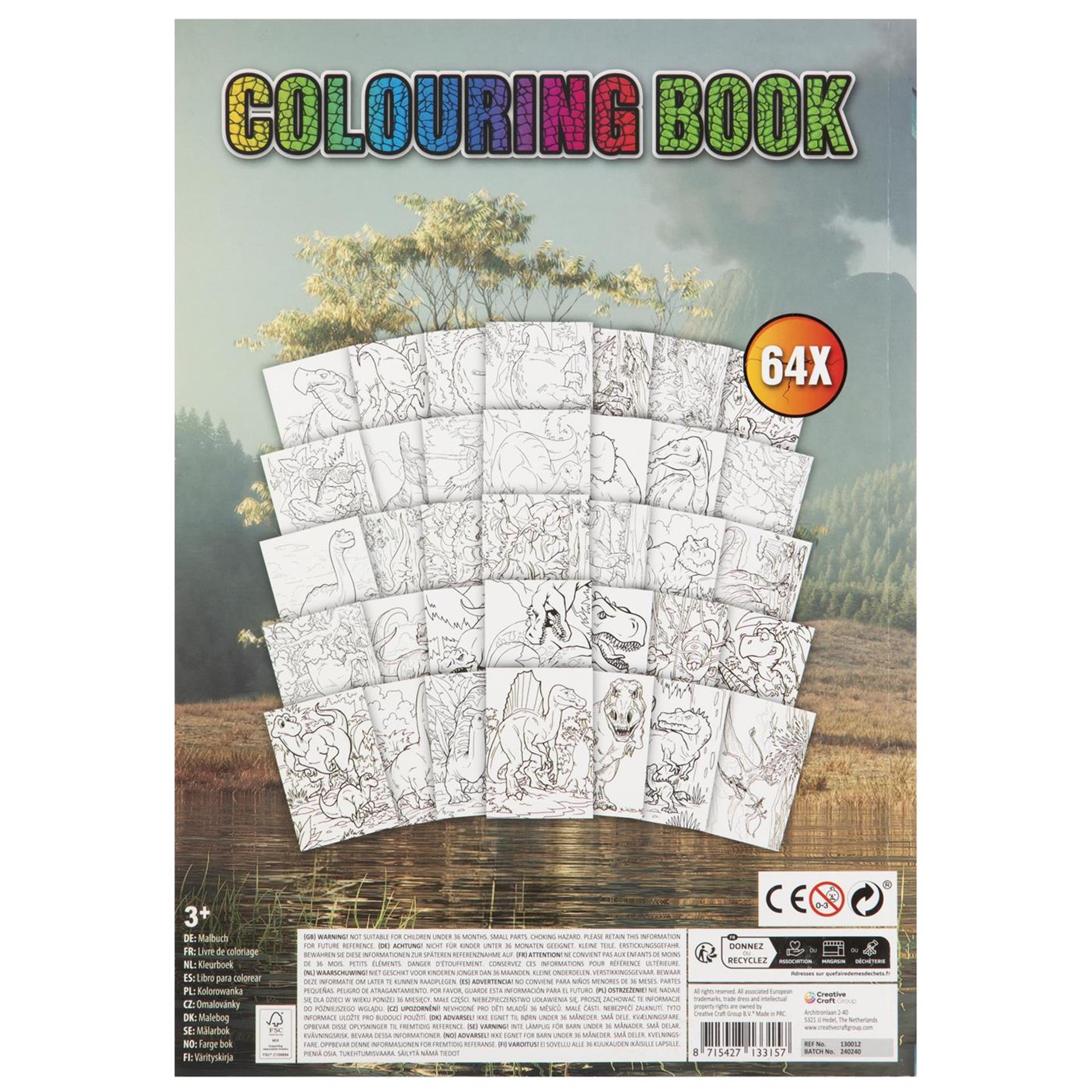 Grafix Dino-Malbuch A4