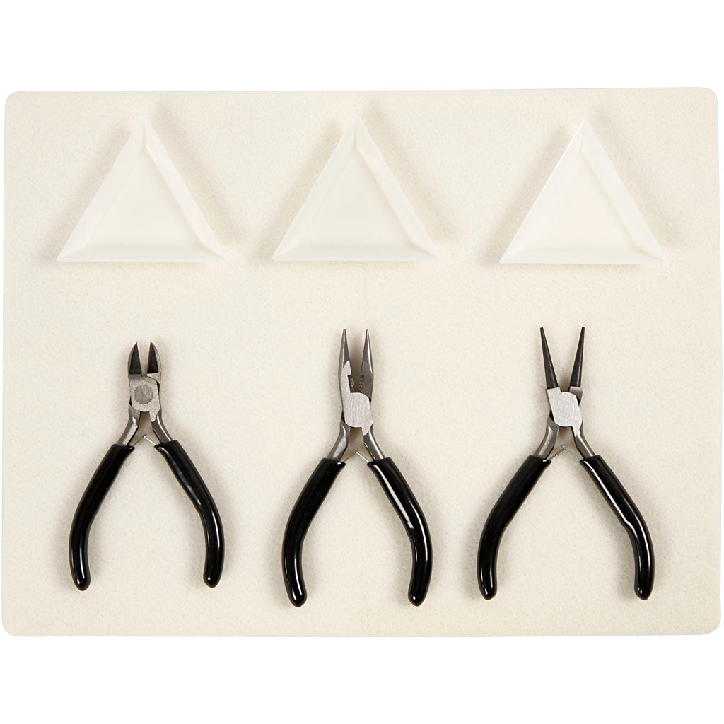 Creativ Company Schmuckwerkzeug-Set, L: 10+11+12 cm, 1 Set