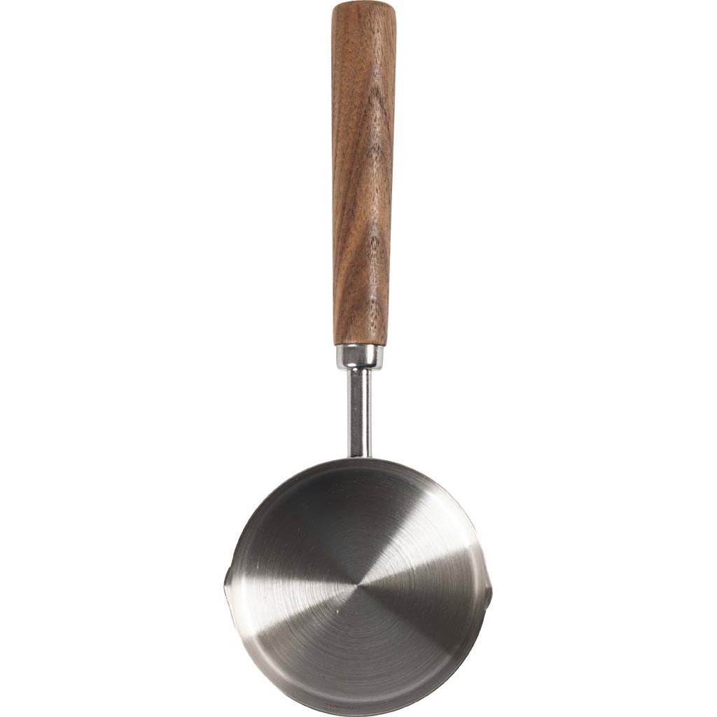 Gieß- und Schmelzpfanne aus Zinn, D: 3,5 cm, L: 19, D 7,3 cm, 1 Stück