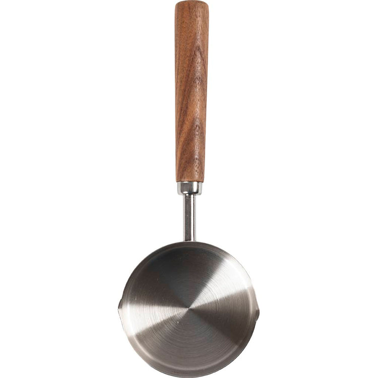 Gieß- und Schmelzpfanne aus Zinn, D: 3,5 cm, L: 19, D 7,3 cm, 1 Stück
