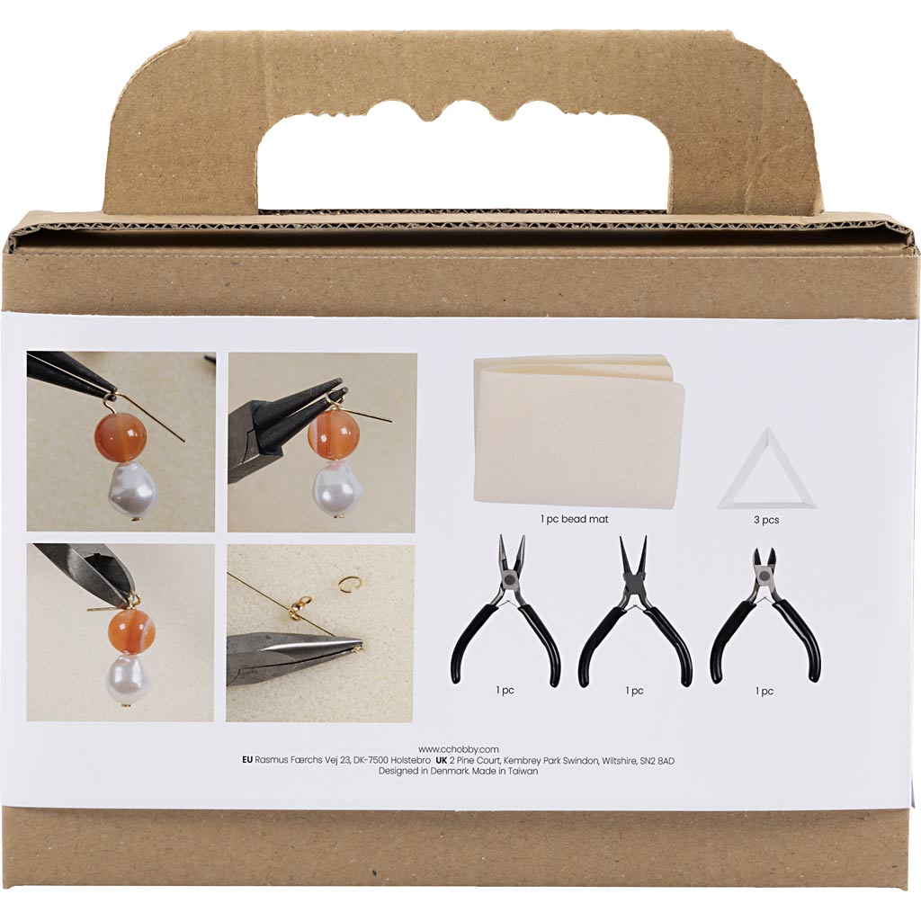 Creativ Company Schmuckwerkzeug-Set, L: 10+11+12 cm, 1 Set 1 Box
