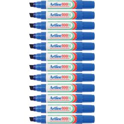 Permanentmarker Artline 100 Ultra 7,5-12 mm blau schräg umweltfreundlich