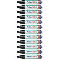 Permanentmarker Artline 100 Ultra 7,5-12 mm schwarz schräg umweltfreundlich