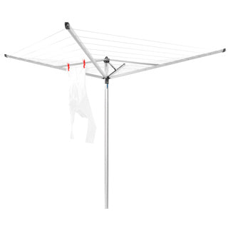 Brabantia Topspinner 40 m + Bodenanker - Metallic Grey