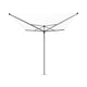 Brabantia Topspinner 50m + Bodenanker - Metallic Grey