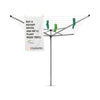 Brabantia Topspinner 50m + Bodenanker - Metallic Grey