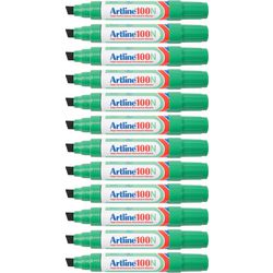Permanentmarker Artline 100 Ultra 7,5-12 mm grün schräg umweltfreundlich