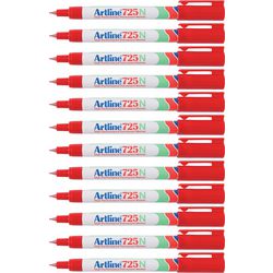 Permanentmarker Artline 725 fein 0,4 mm rot rund umweltfreundlich schnell trocknend