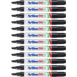 Permanentmarker Artline 90 Ultra 2–5 mm schwarze Keilspitze