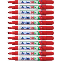 Permanentmarker Artline 90 Ultra 2-5 mm rot schräg umweltfreundlich