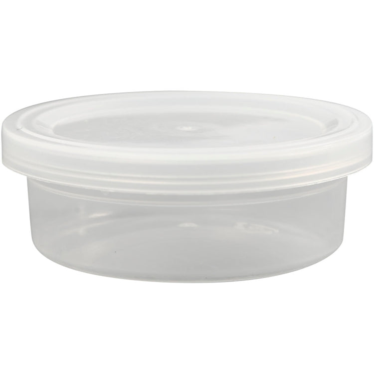 Creativ Company Plastikdose mit Deckel, H: 24 mm, T 68 mm, 45 ml, 20 Stück 1 Box