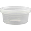 Creativ Company Kunststoffdose mit Deckel, H: 38 mm, T 84 mm, 125 ml, 20 Stück 1 Karton