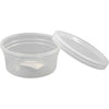 Creativ Company Kunststoffdose mit Deckel, H: 38 mm, T 84 mm, 125 ml, 20 Stück 1 Karton