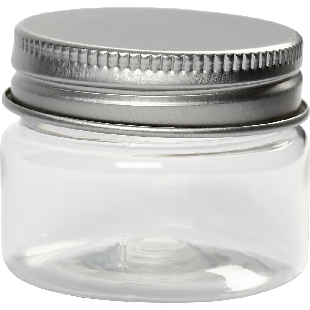 Creativ Firmenglas mit Schraubverschluss, H: 35 mm, T 40 mm, 35 ml, 10 Stück 1 Box