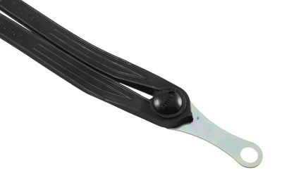 Cordo-Bungee-Cord-Gummi in klassischem Schwarz mit abnehmbaren 12-mm-Achsplatten