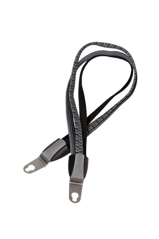 Cordo Bungee-Cord-Trio grau-schwarz-silber mit abnehmbaren Platten