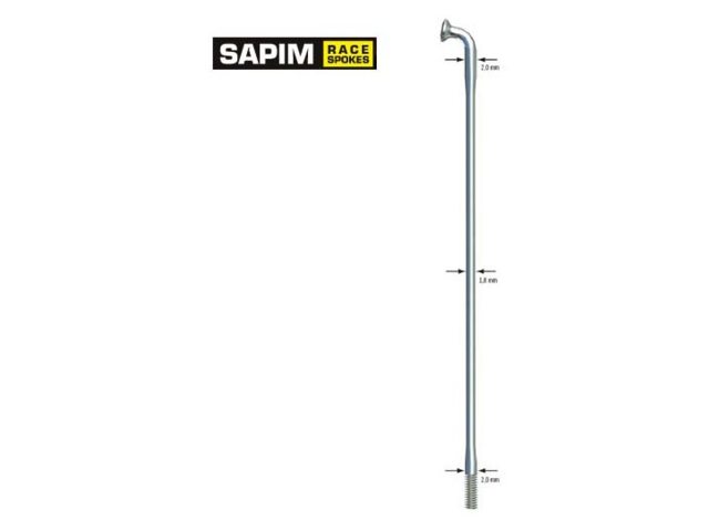 SAPIM SPAAK 14-284L Rennen Edelstahl schwarz ohne Brustwarze (100.)