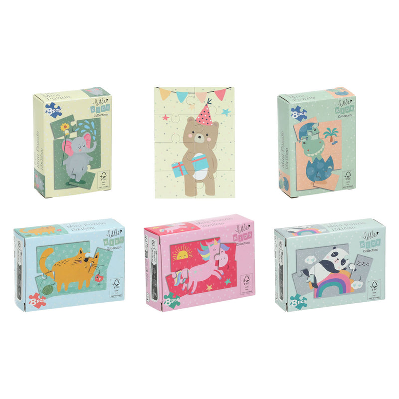 Mini -Puzzle -Tiere, 8st.