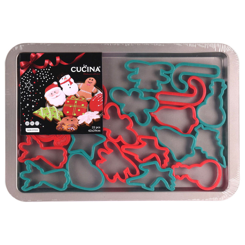 Richtige Formen mit Weihnacht Backblech, 22st.