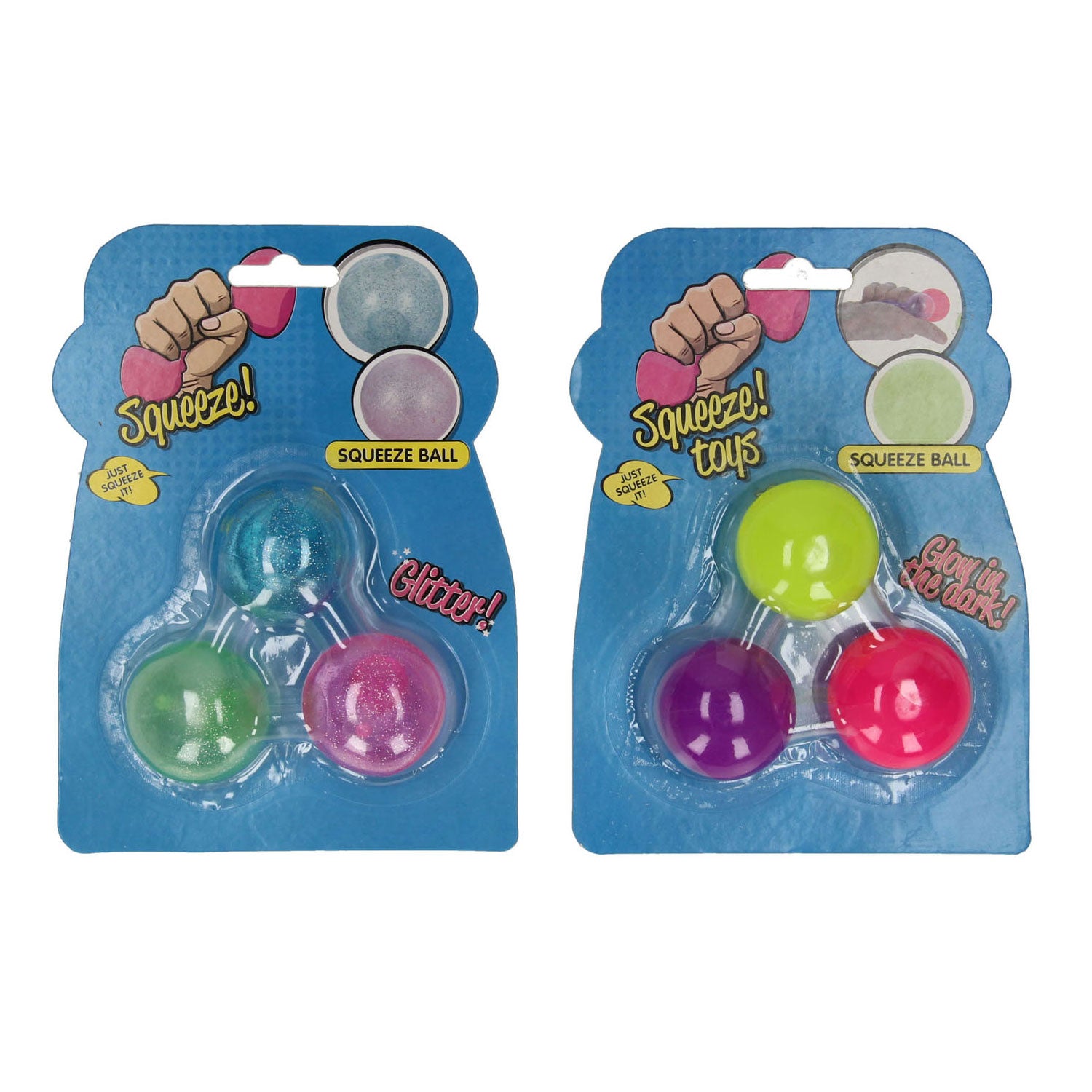 Drücken Sie Ball klebrige Farbe, 3 Set von 3