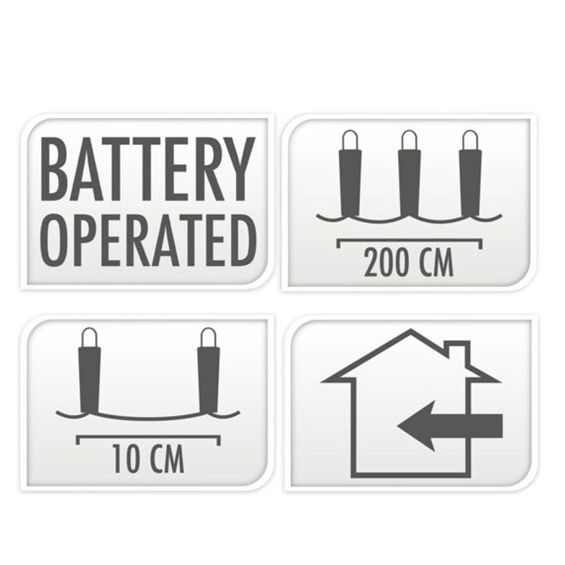 LED -Beleuchtung weiß, 20 Lichter