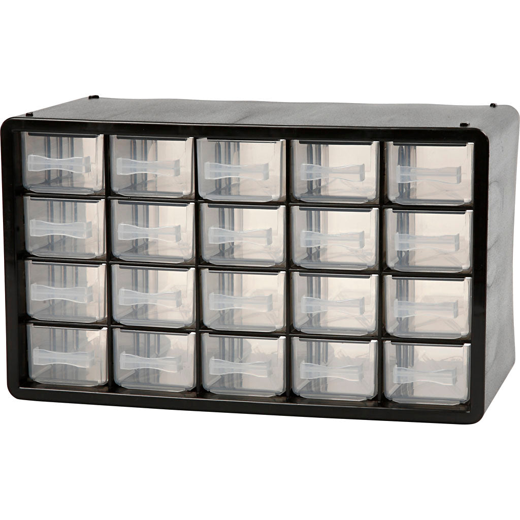 Raaco-Aufbewahrungssystem, Größe PC 20, Größe 18,4 x 30,5 x 14,9 cm, Lochgröße 55 x 37 mm, 1 Set