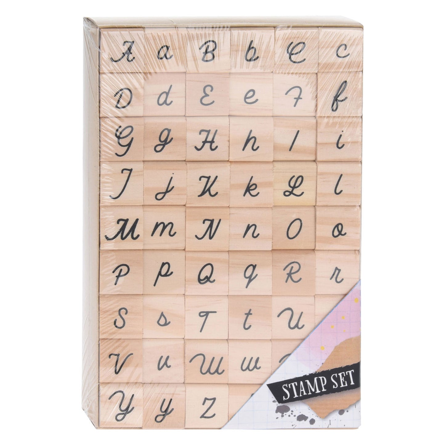 Briefmarkenset Alphabet Wood, 54DLG.