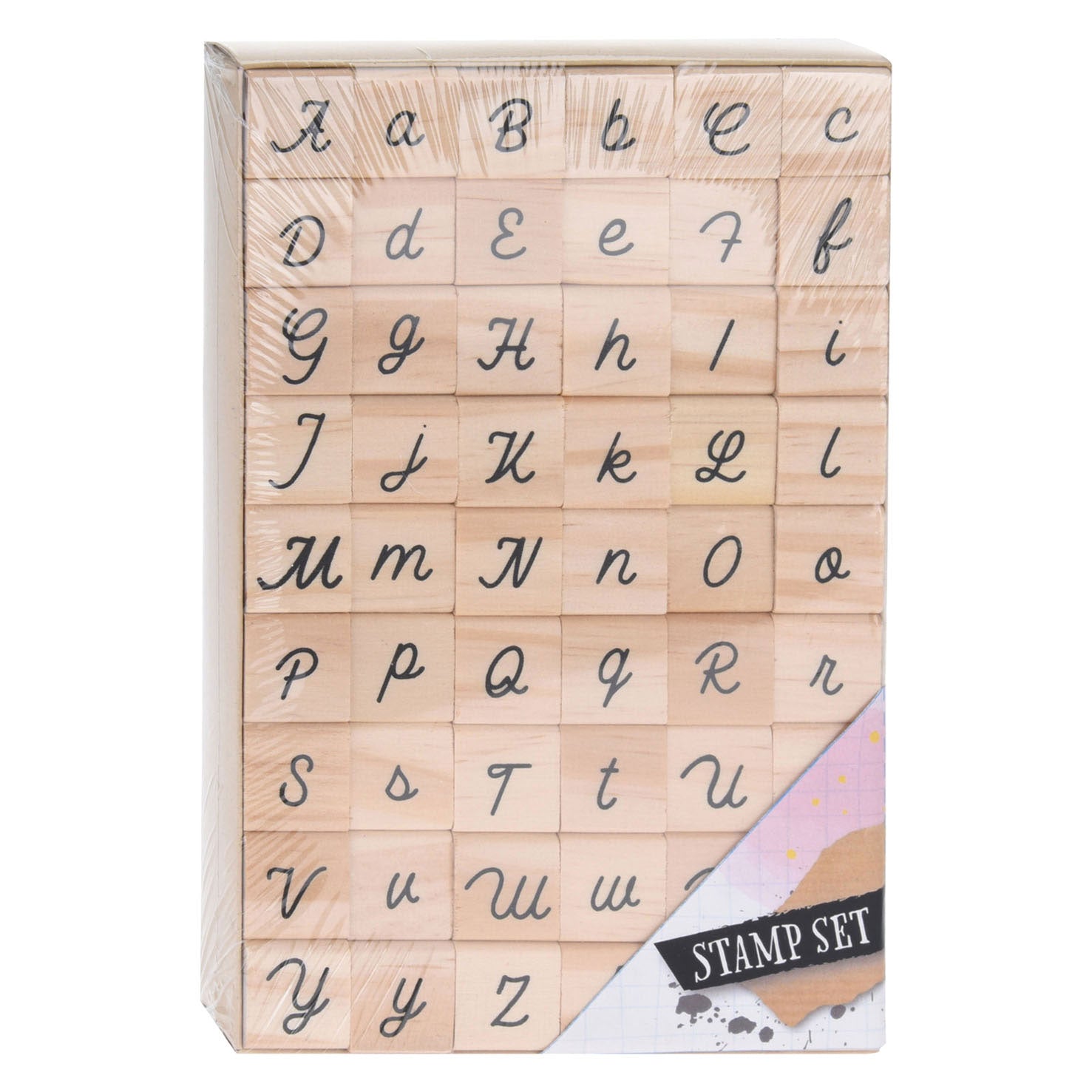 Briefmarkenset Alphabet Wood, 54DLG.