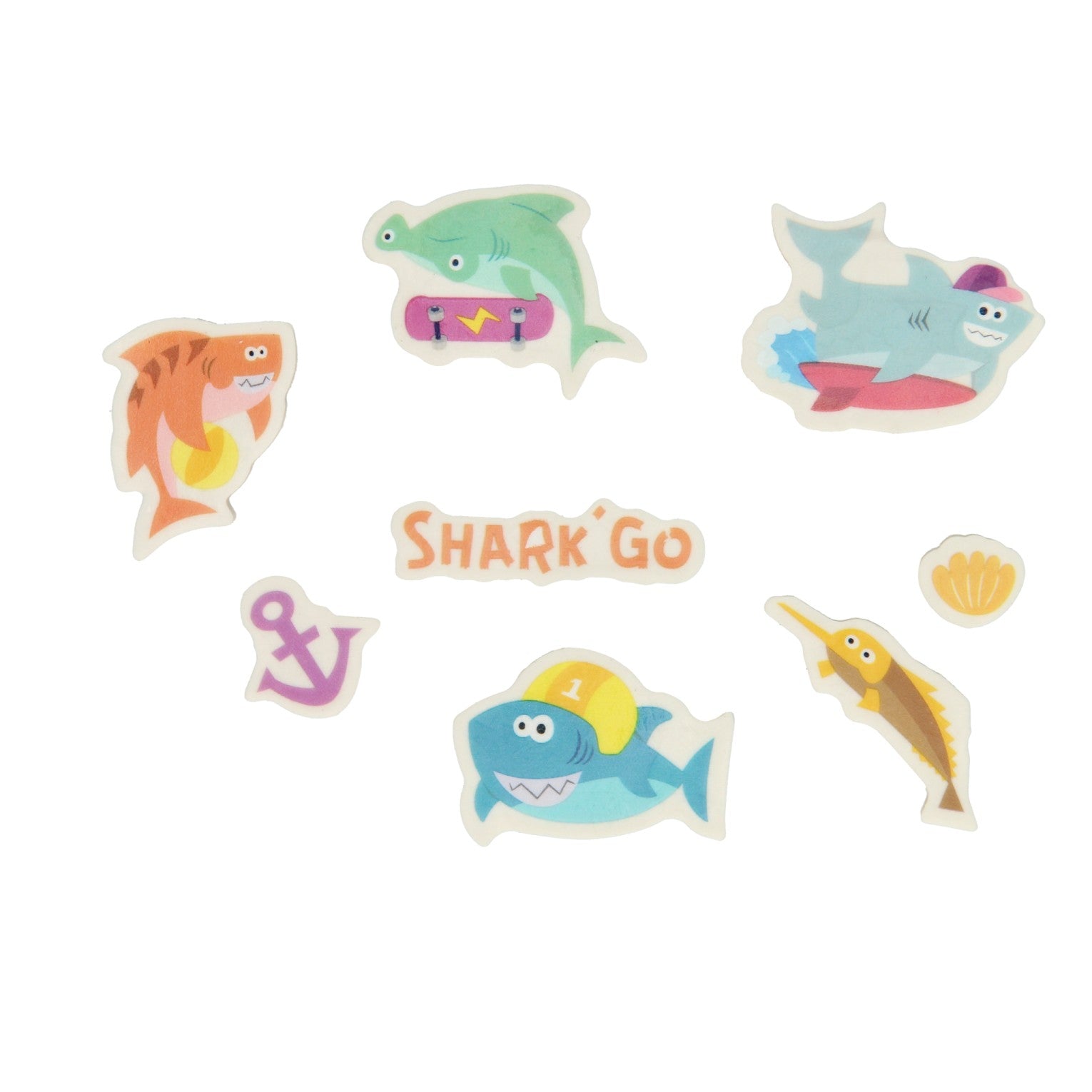 Gummen Set Sharks, 8st.