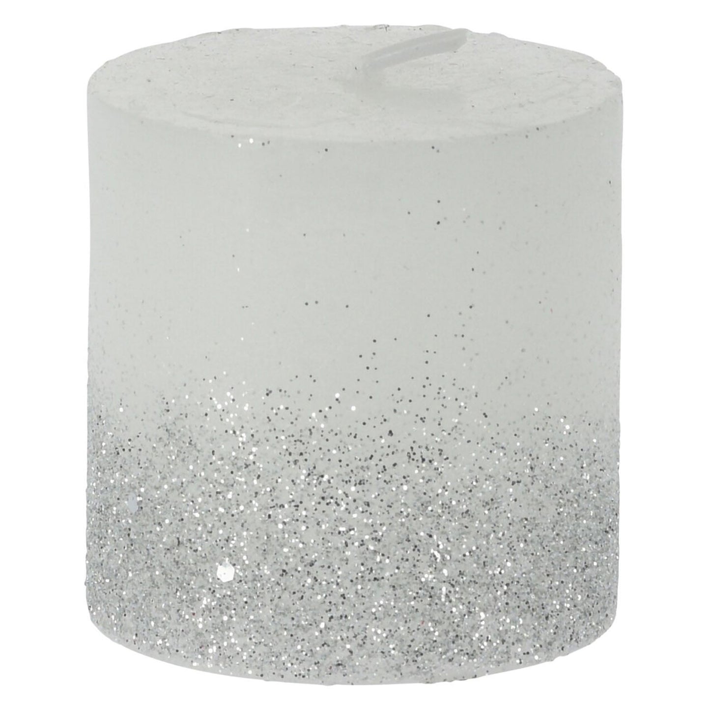 Rustikale Kerzen mit Glitzer, 24st.