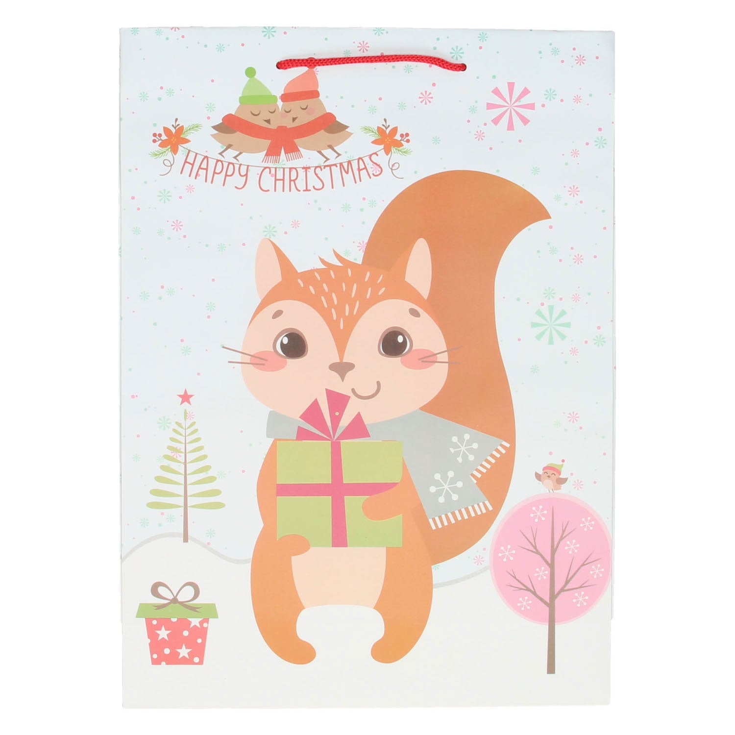 Geschenktüte Weihnachts Igel Igel, 34 cm